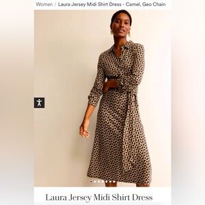 NWT Boden chain print Laura dress